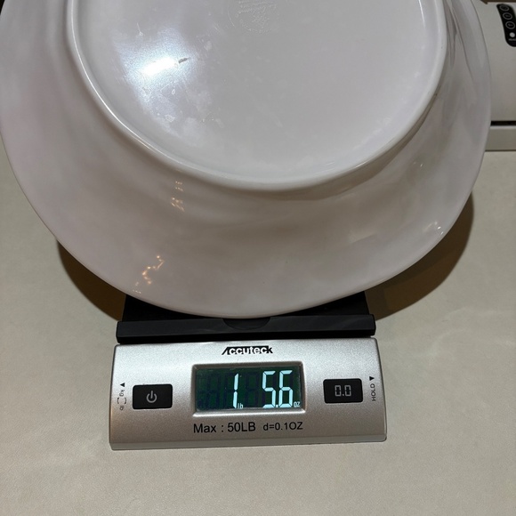 Le Cadeaux Melamine Fleur De Lis Large Serving Salad Pasta Bowl 12.5" X 8" X 3" - Picture 12 of 12